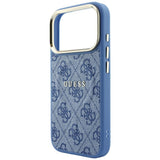 Guess iPhone 17 Pro Max/iPhone 18 Pro Max Cover 4G Embossed MagSafe Blå