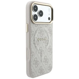 Guess iPhone 17 Pro/iPhone 18 Pro Cover 4G Embossed MagSafe Lyserød