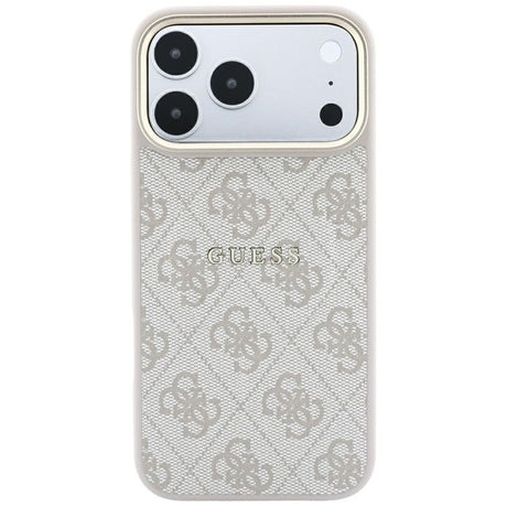 Guess iPhone 17 Pro Max/iPhone 18 Pro Max Cover 4G Embossed MagSafe Lyserød