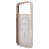 Guess iPhone 17 Pro Max/iPhone 18 Pro Max Cover 4G Embossed MagSafe Lyserød
