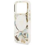 Guess iPhone 17 Pro/iPhone 18 Pro Cover Glitter Flowers Hvid