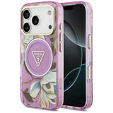 Guess iPhone 17 Pro/iPhone 18 Pro Cover Glitterblomster Lilla