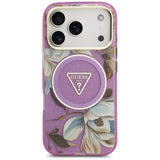 Guess iPhone 17 Pro/iPhone 18 Pro Cover Glitterblomster Lilla