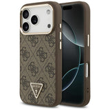 Guess iPhone 17 Pro/iPhone 18 Pro Cover 4G Triangle MagSafe Brun
