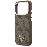 Guess iPhone 17 Pro/iPhone 18 Pro Cover 4G Triangle MagSafe Brun