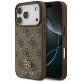 Guess iPhone 17 Pro/iPhone 18 Pro Cover 4G Small Classic Logo Brun