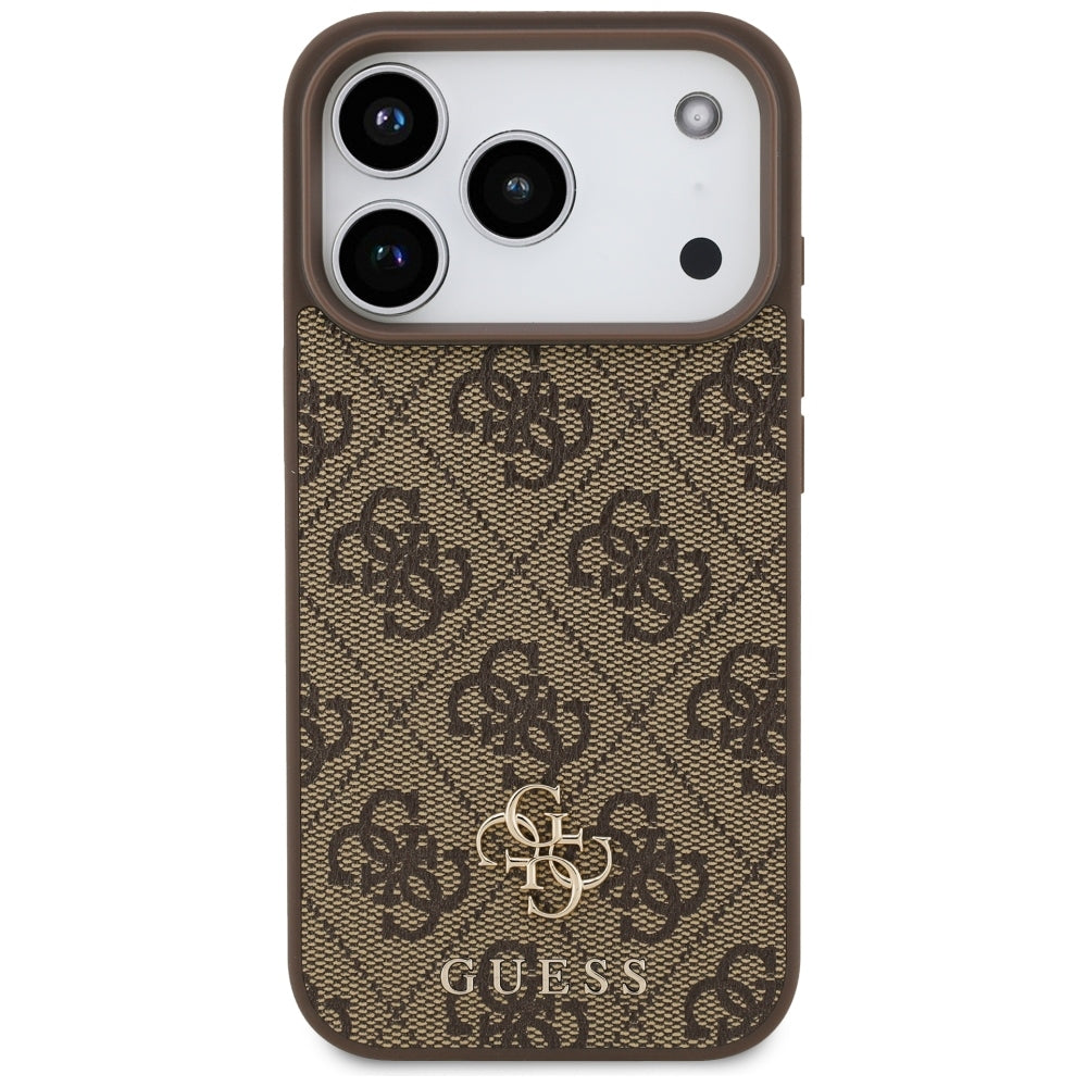 Guess iPhone 17 Pro/iPhone 18 Pro Cover 4G Small Classic Logo Brun