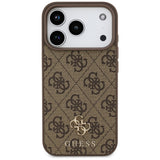 Guess iPhone 17 Pro/iPhone 18 Pro Cover 4G Small Classic Logo Brun