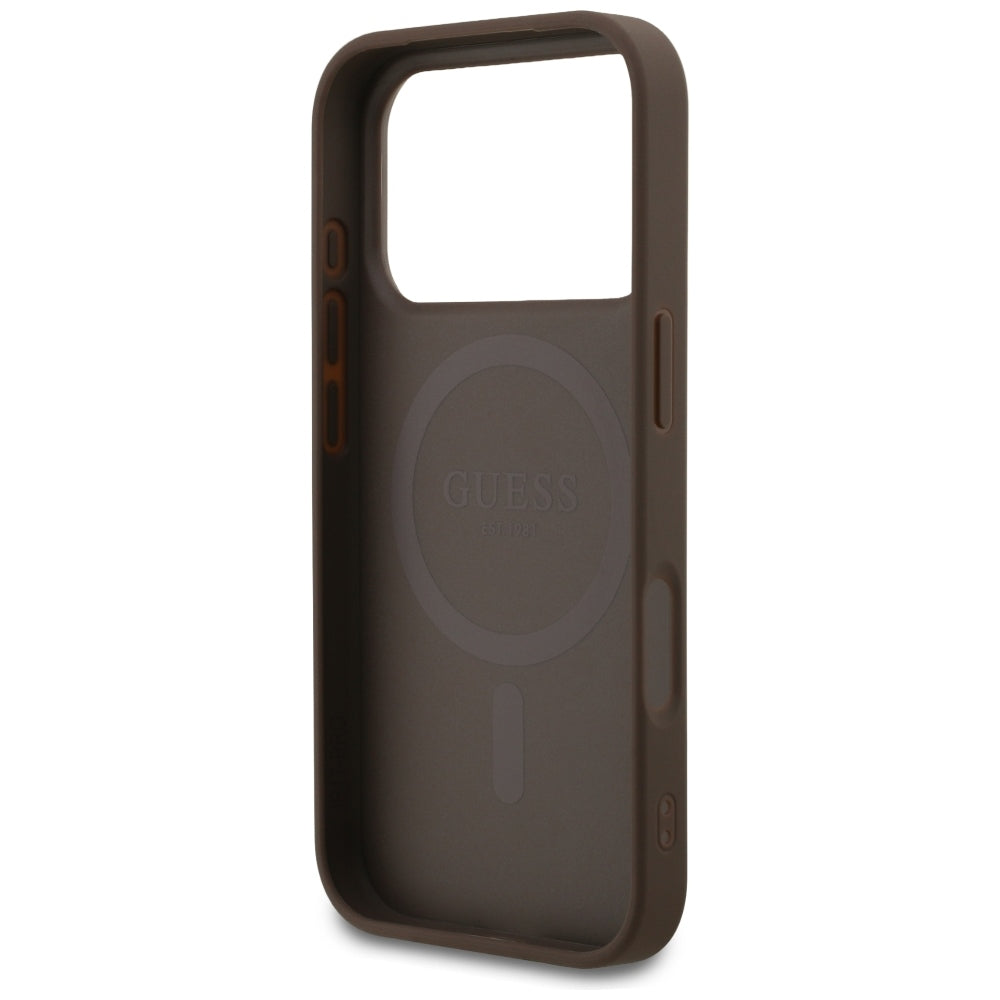 Guess iPhone 17 Pro/iPhone 18 Pro Cover 4G Small Classic Logo Brun