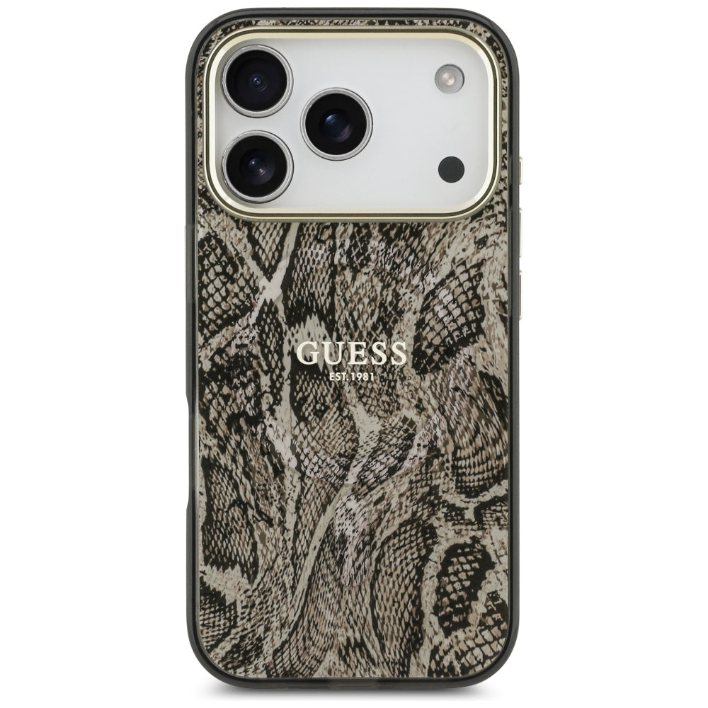 Guess iPhone 17 Pro Max/iPhone 18 Pro Max Cover Python Brun