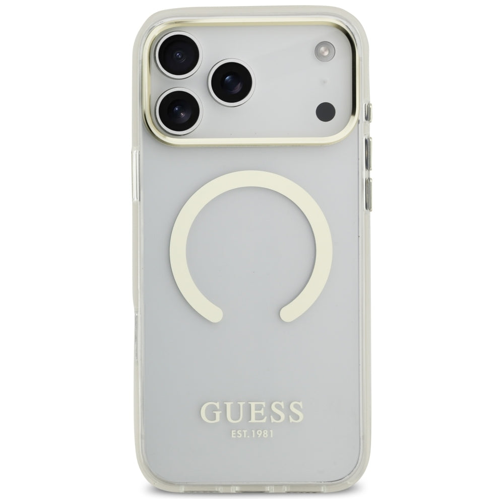 Guess iPhone 17 Pro Max/iPhone 18 Pro Max Cover Metal Outline Guld