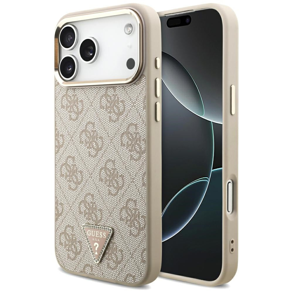Guess iPhone 17 Pro Max/iPhone 18 Pro Max Cover 4G Triangle MagSafe Lyserød