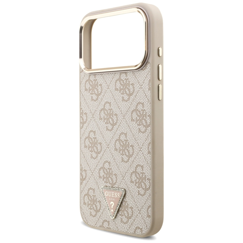 Guess iPhone 17 Pro Max/iPhone 18 Pro Max Cover 4G Triangle MagSafe Lyserød