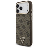 Guess iPhone 17 Pro Max/iPhone 18 Pro Max Cover 4G Triangle MagSafe Brun