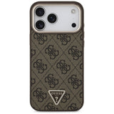 Guess iPhone 17 Pro Max/iPhone 18 Pro Max Cover 4G Triangle MagSafe Brun