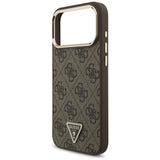 Guess iPhone 17 Pro Max/iPhone 18 Pro Max Cover 4G Triangle MagSafe Brun