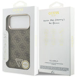 Guess iPhone 17 Pro Max/iPhone 18 Pro Max Cover 4G Triangle MagSafe Brun