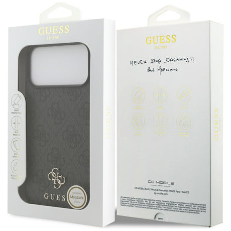Guess iPhone 17 Pro Max/iPhone 18 Pro Max Cover 4G Small Classic Logo Sort