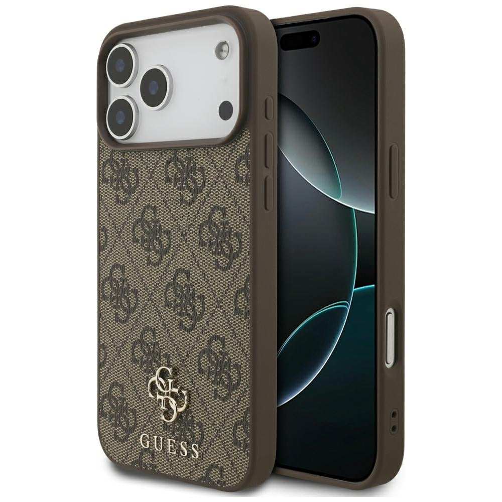 Guess iPhone 17 Pro Max/iPhone 18 Pro Max Cover 4G Small Classic Logo Brun
