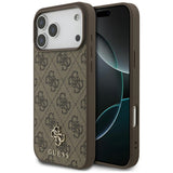 Guess iPhone 17 Pro Max/iPhone 18 Pro Max Cover 4G Small Classic Logo Brun