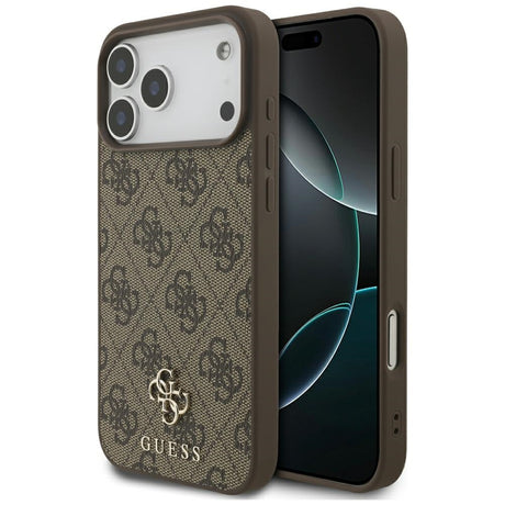 Guess iPhone 17 Pro Max/iPhone 18 Pro Max Cover 4G Small Classic Logo Brun