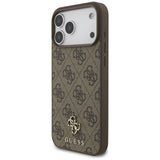Guess iPhone 17 Pro Max/iPhone 18 Pro Max Cover 4G Small Classic Logo Brun