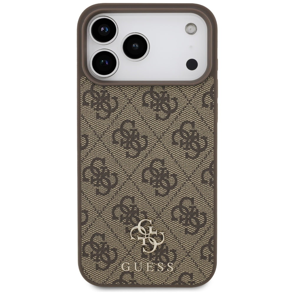 Guess iPhone 17 Pro Max/iPhone 18 Pro Max Cover 4G Small Classic Logo Brun