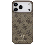 Guess iPhone 17 Pro Max/iPhone 18 Pro Max Cover 4G Small Classic Logo Brun