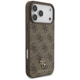 Guess iPhone 17 Pro Max/iPhone 18 Pro Max Cover 4G Small Classic Logo Brun