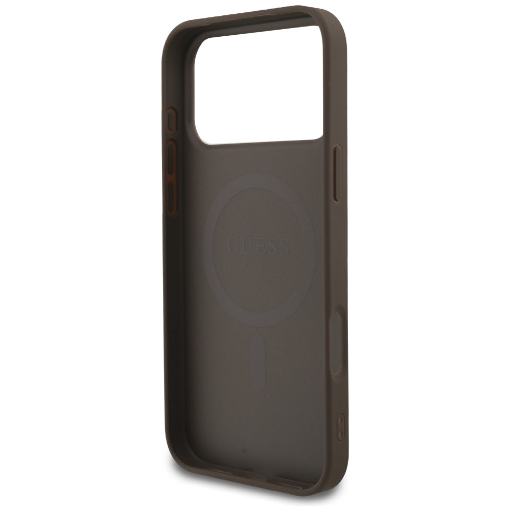 Guess iPhone 17 Pro Max/iPhone 18 Pro Max Cover 4G Small Classic Logo Brun