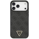 Guess iPhone 17 Pro Max/iPhone 18 Pro Max Cover 4G Triangle Strass Sort