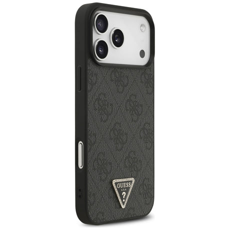 Guess iPhone 17 Pro Max/iPhone 18 Pro Max Cover 4G Triangle Strass Sort