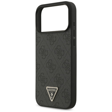 Guess iPhone 17 Pro Max/iPhone 18 Pro Max Cover 4G Triangle Strass Sort