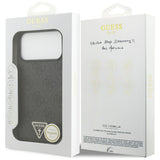 Guess iPhone 17 Pro Max/iPhone 18 Pro Max Cover 4G Triangle Strass Sort