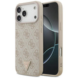 Guess iPhone 17 Pro Max/iPhone 18 Pro Max Cover 4G Triangle Strass Lyserød