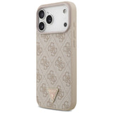 Guess iPhone 17 Pro Max/iPhone 18 Pro Max Cover 4G Triangle Strass Lyserød