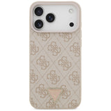 Guess iPhone 17 Pro Max/iPhone 18 Pro Max Cover 4G Triangle Strass Lyserød