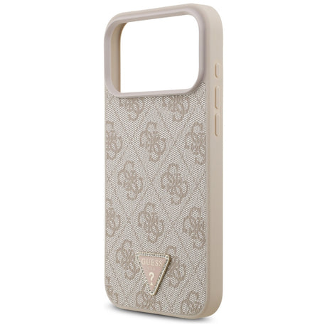 Guess iPhone 17 Pro Max/iPhone 18 Pro Max Cover 4G Triangle Strass Lyserød