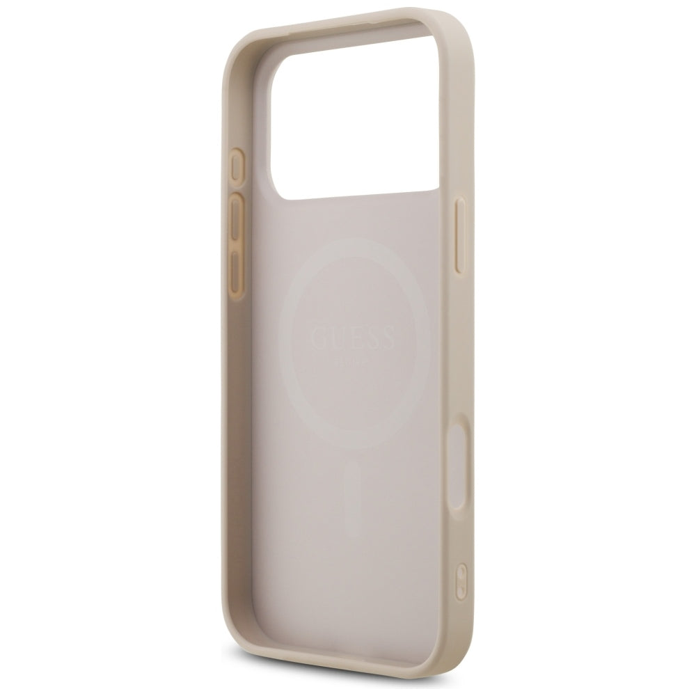 Guess iPhone 17 Pro Max/iPhone 18 Pro Max Cover 4G Triangle Strass Lyserød