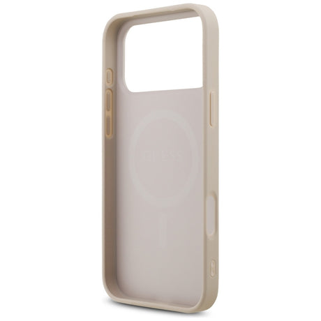 Guess iPhone 17 Pro Max/iPhone 18 Pro Max Cover 4G Triangle Strass Lyserød