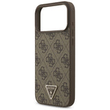 Guess iPhone 17 Pro Max/iPhone 18 Pro Max Cover 4G Triangle Strass Brun