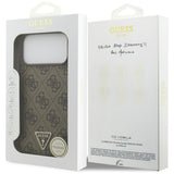 Guess iPhone 17 Pro Max/iPhone 18 Pro Max Cover 4G Triangle Strass Brun
