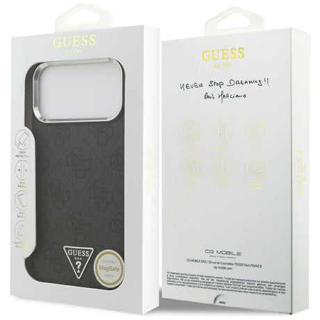Guess iPhone 17 Pro Max/iPhone 18 Pro Max Cover 4G Triangle MagSafe Sort