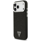 Guess iPhone 17 Pro Max/iPhone 18 Pro Max Cover Glitter Triangle Logo Sort