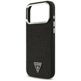 Guess iPhone 17 Pro Max/iPhone 18 Pro Max Cover Glitter Triangle Logo Sort