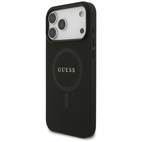 Guess iPhone 17 Pro Max/iPhone 18 Pro Max Cover Saffiano Classic Logo Sort