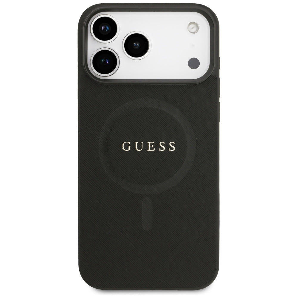 Guess iPhone 17 Pro Max/iPhone 18 Pro Max Cover Saffiano Classic Logo Sort