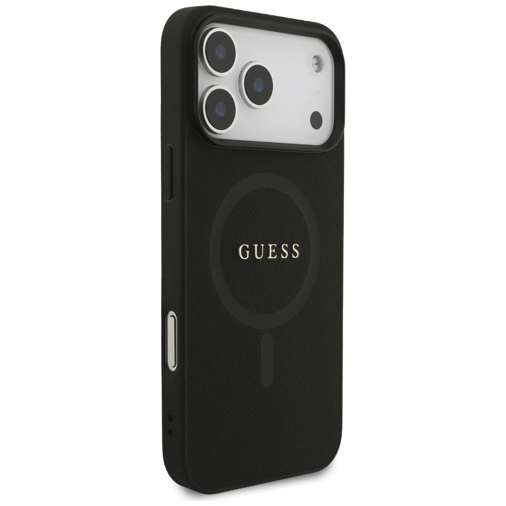 Guess iPhone 17 Pro Max/iPhone 18 Pro Max Cover Saffiano Classic Logo Sort
