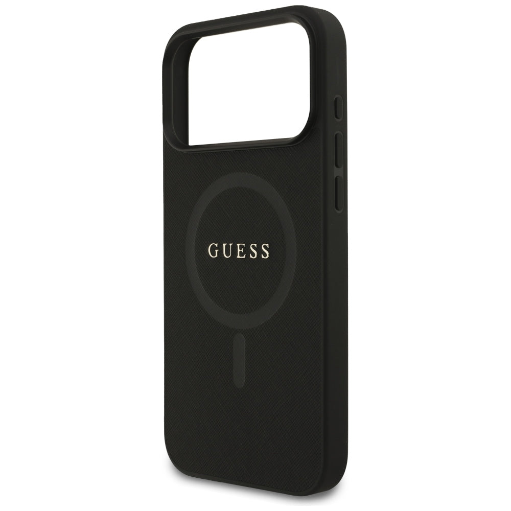 Guess iPhone 17 Pro Max/iPhone 18 Pro Max Cover Saffiano Classic Logo Sort