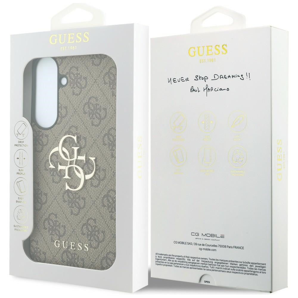 Guess Samsung Galaxy S26 FE Cover 4G Metal Logo Brun